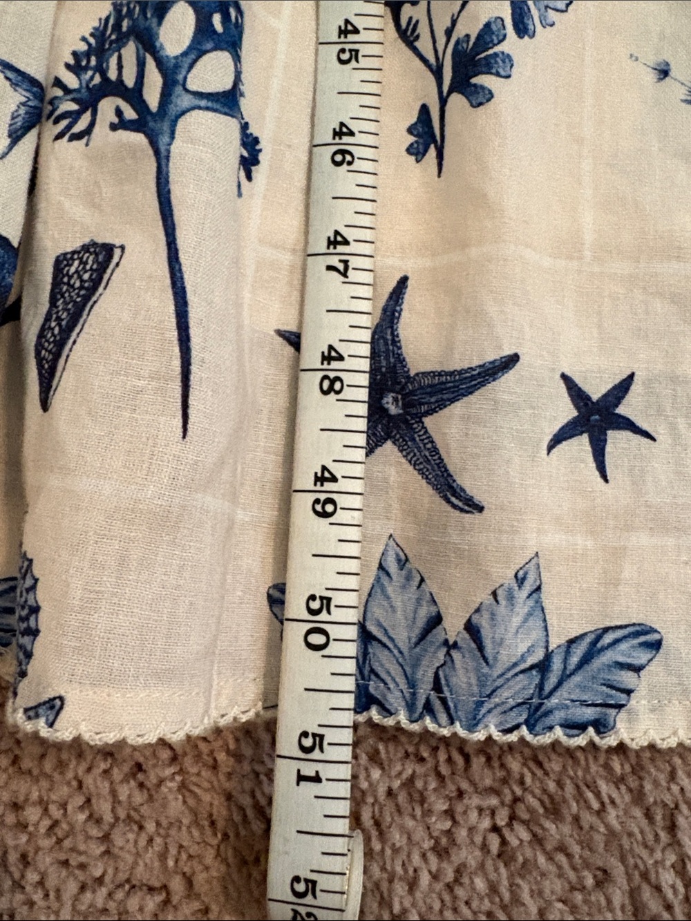 Blue Under the Sea Shell-Print Tiered Maxi Dress - Picture 9 of 11